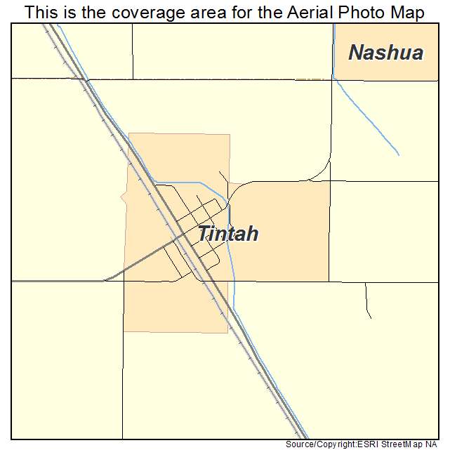 Tintah, MN location map 