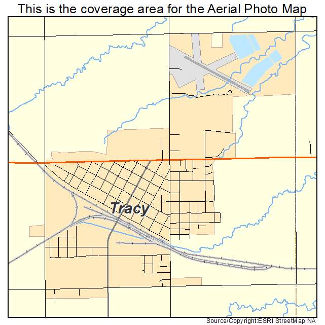Tracy, MN location map 