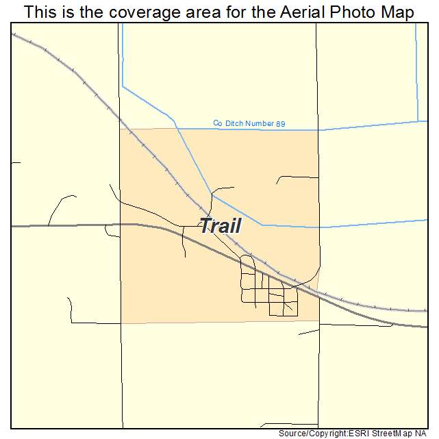 Trail, MN location map 