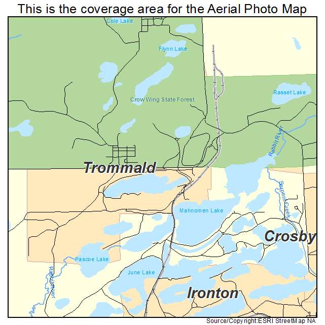 Trommald, MN location map 