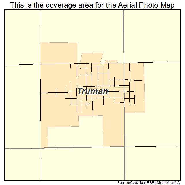 Truman, MN location map 