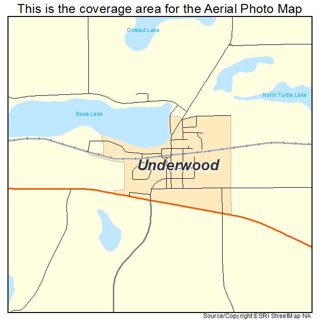 Underwood, MN location map 