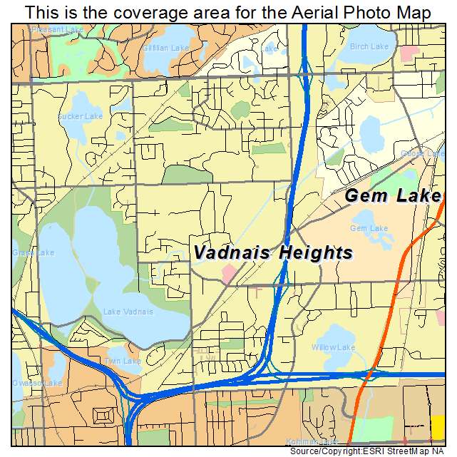 Vadnais Heights, MN location map 