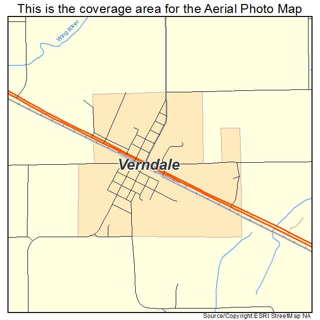 Verndale, MN location map 