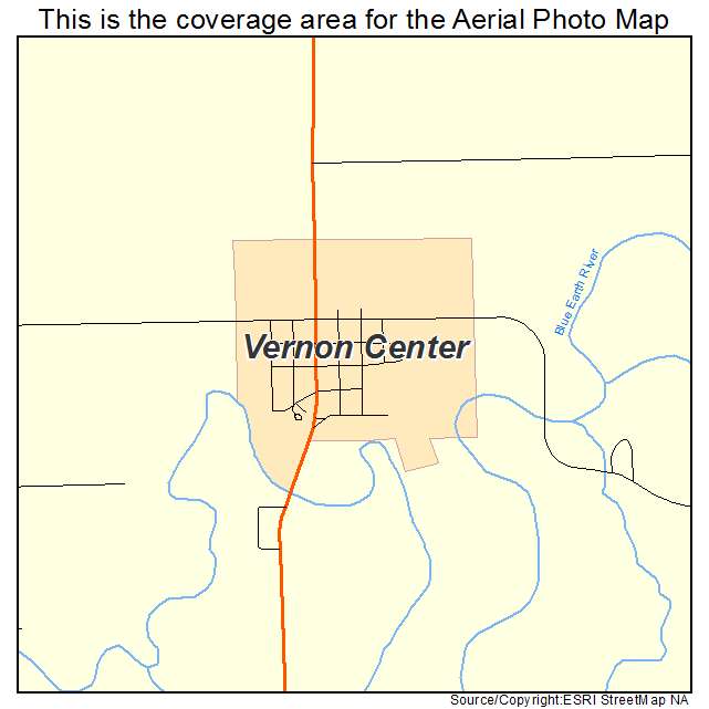 Vernon Center, MN location map 