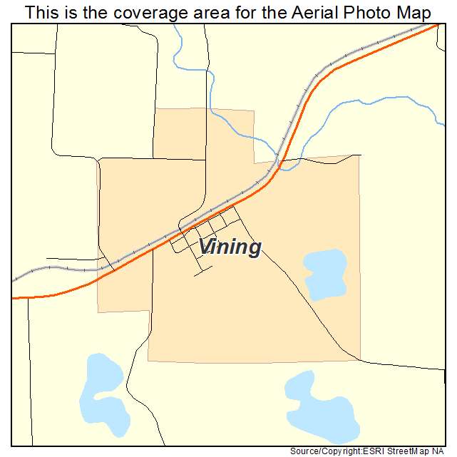 Vining, MN location map 