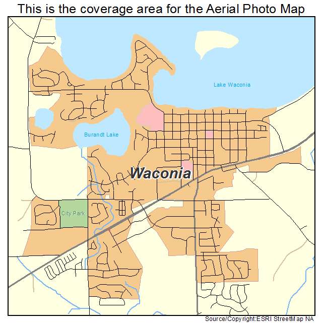 Waconia, MN location map 