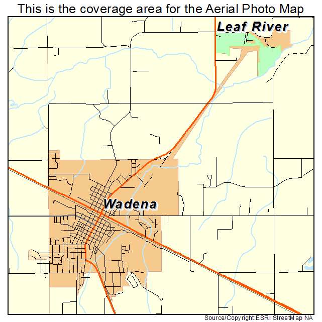 Wadena, MN location map 