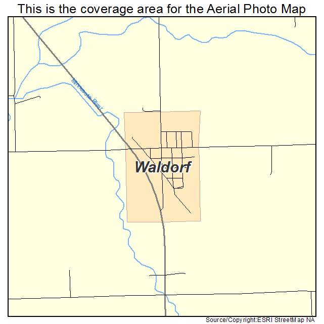 Waldorf, MN location map 