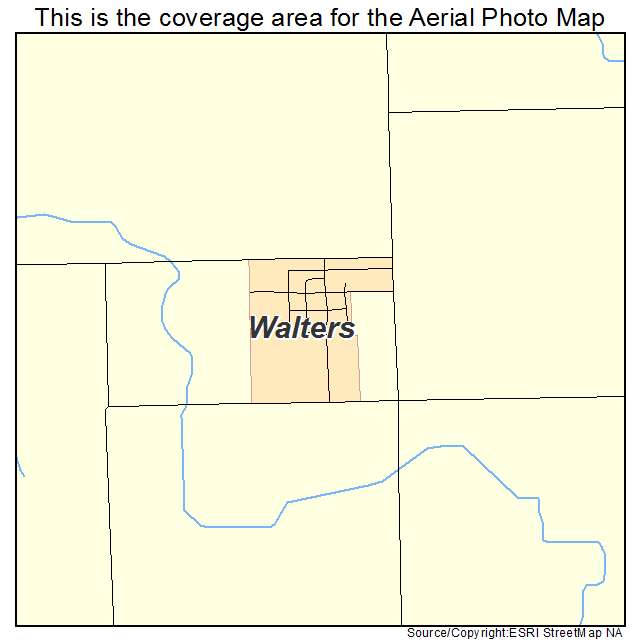 Walters, MN location map 