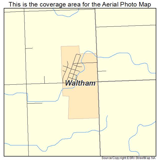 Waltham, MN location map 