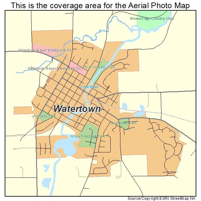 Watertown, MN location map 