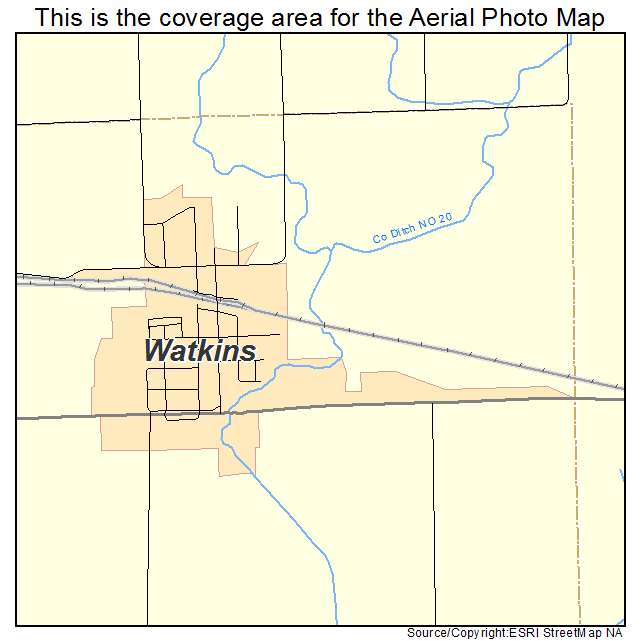 Watkins, MN location map 