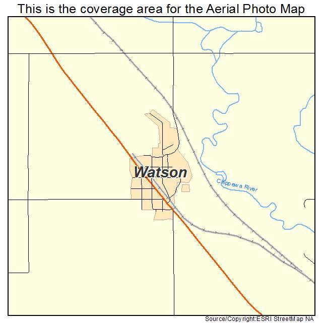 Watson, MN location map 