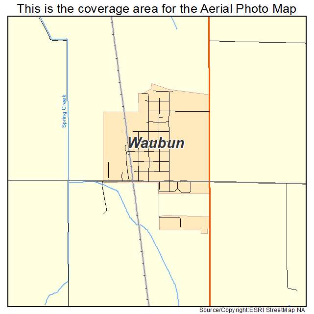 Waubun, MN location map 