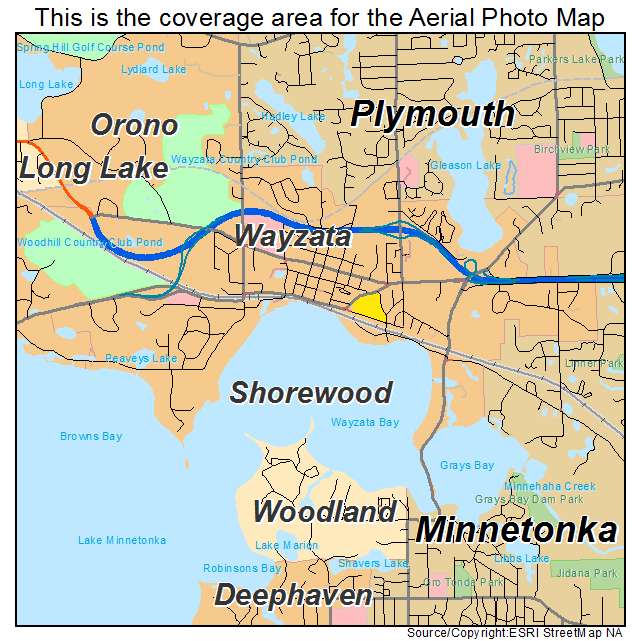 Wayzata, MN location map 