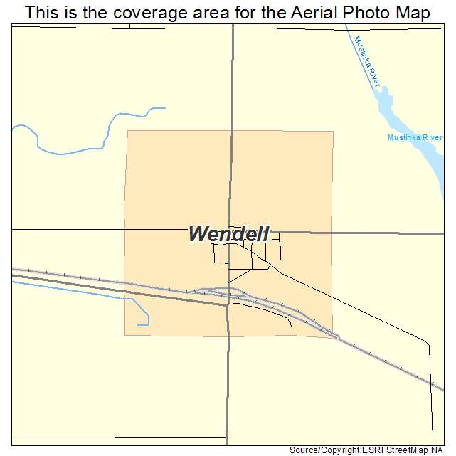 Wendell, MN location map 