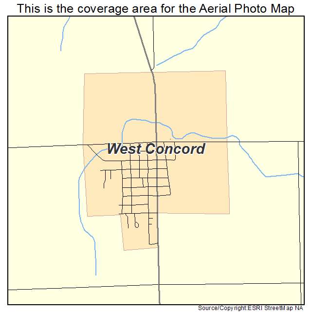 West Concord, MN location map 