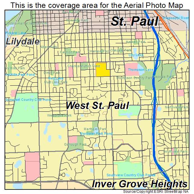 West St Paul, MN location map 