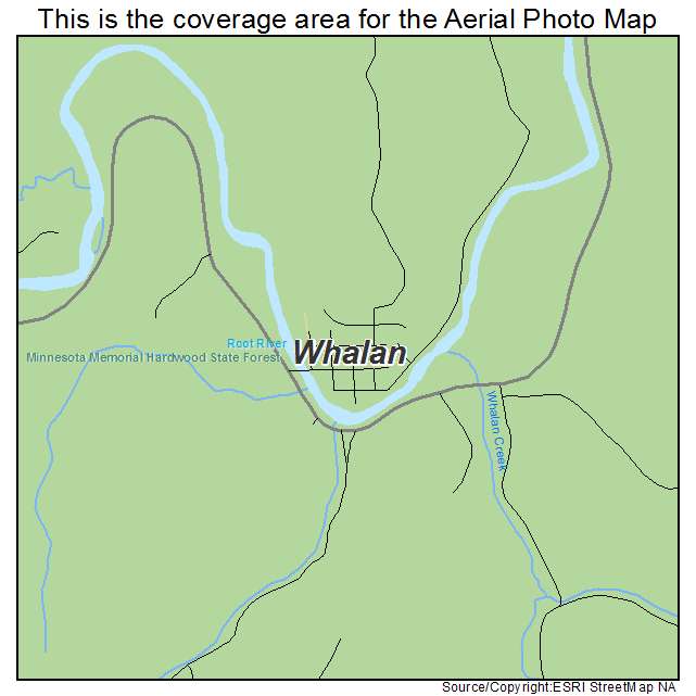 Whalan, MN location map 