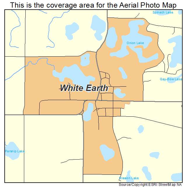 White Earth, MN location map 