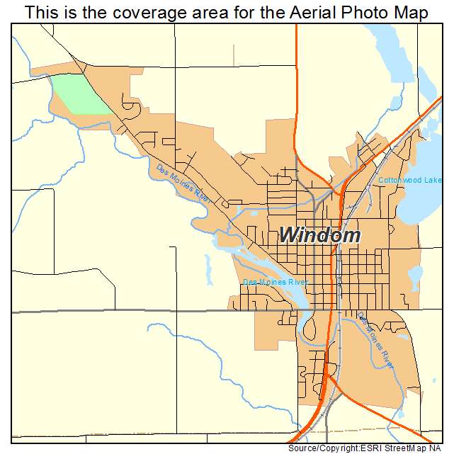 Windom, MN location map 