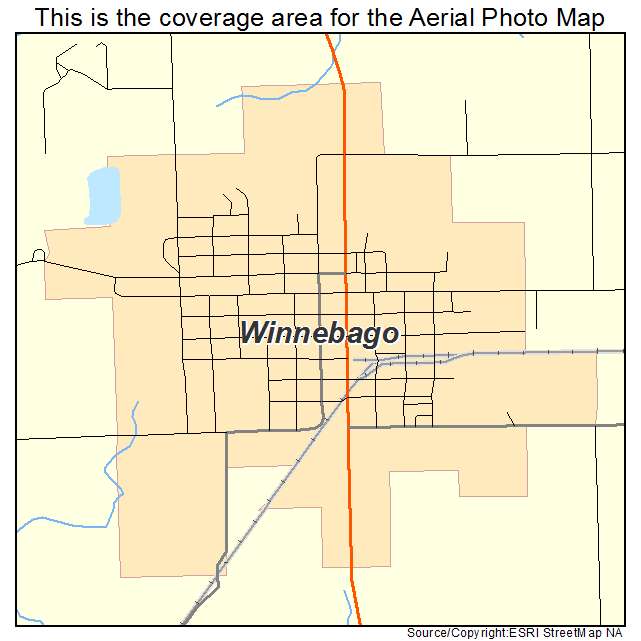 Winnebago, MN location map 
