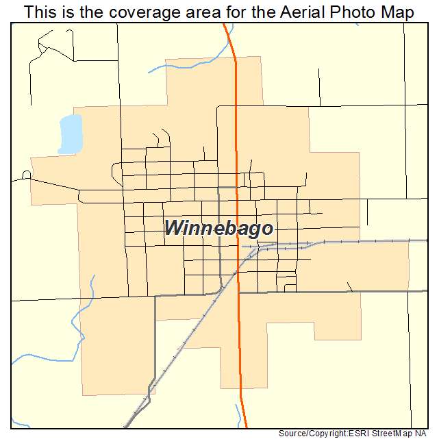 Winnebago, MN location map 