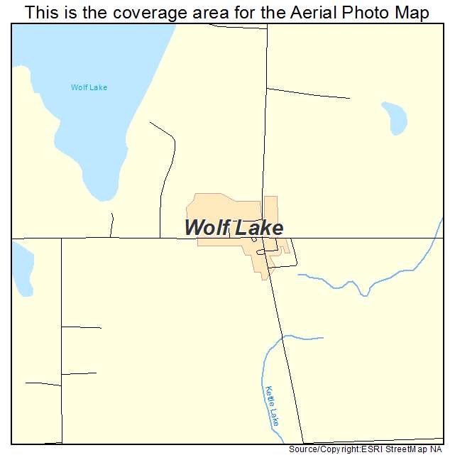 Wolf Lake, MN location map 
