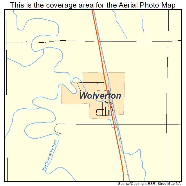 Wolverton, MN location map 