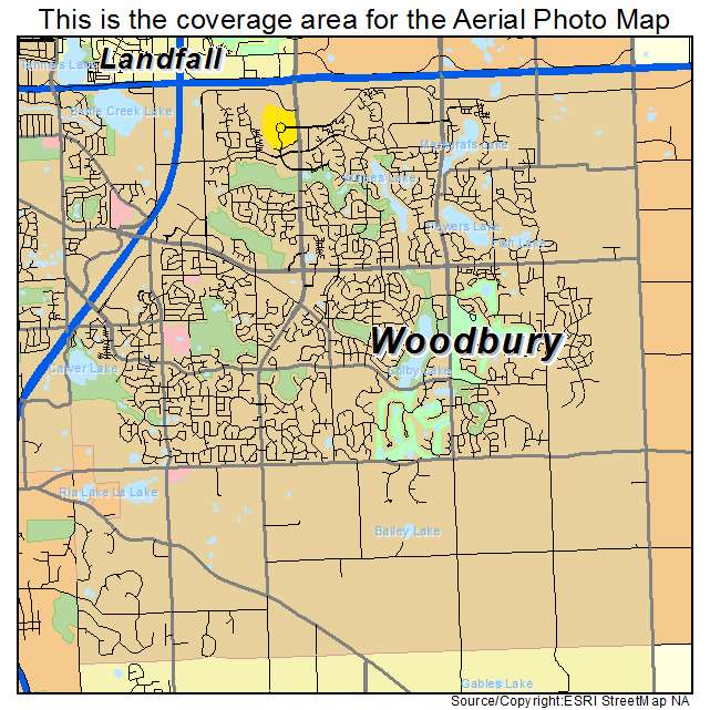 Aerial Photography Map of Woodbury, MN Minnesota