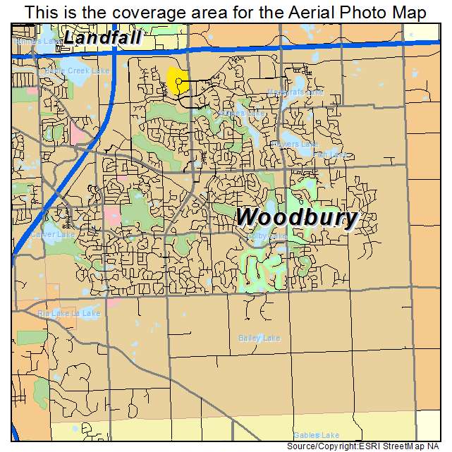 Woodbury, MN location map 