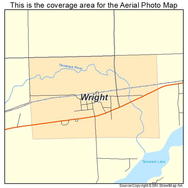 Wright, MN location map 