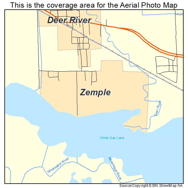 Zemple, MN location map 