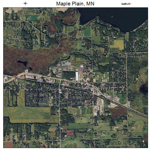 Maple Plain, MN air photo map