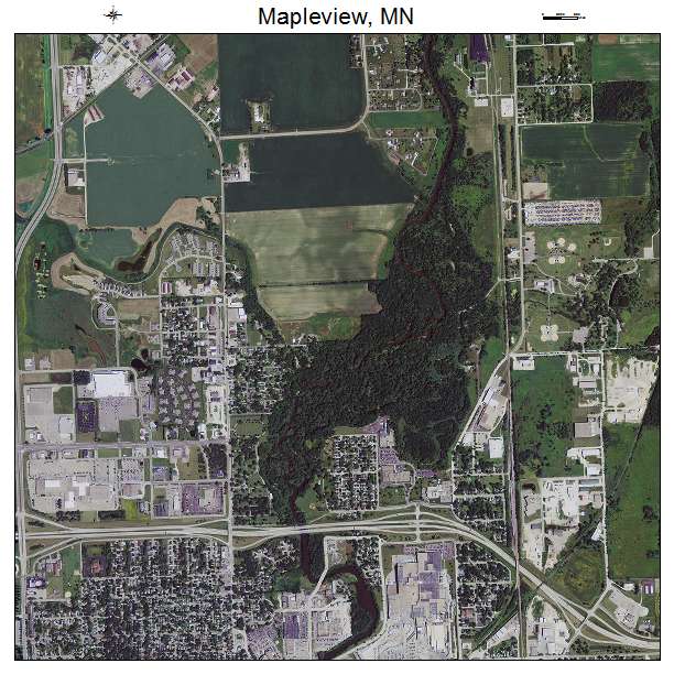Mapleview, MN air photo map
