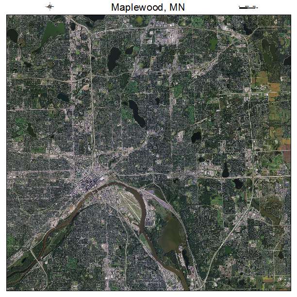 Maplewood, MN air photo map
