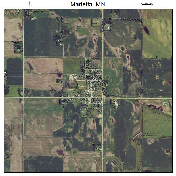 Marietta, MN air photo map