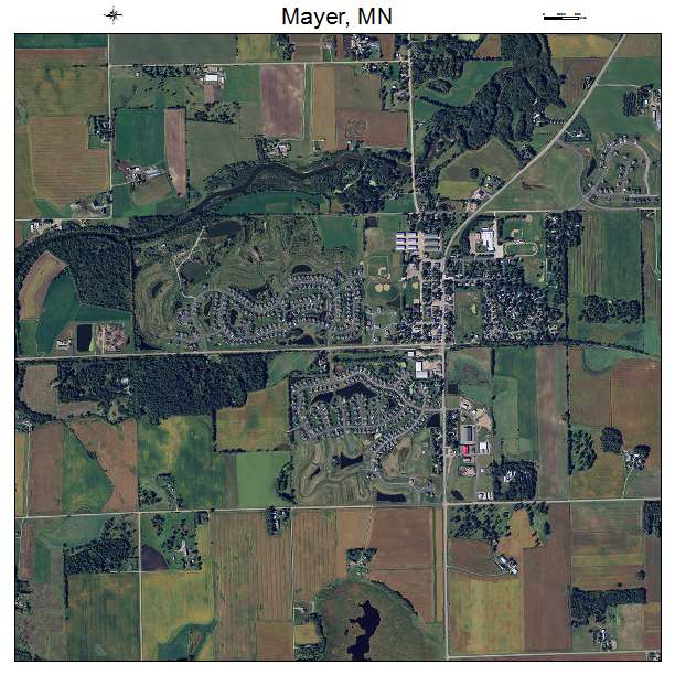 Mayer, MN air photo map