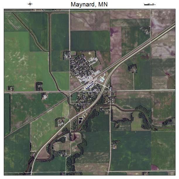 Maynard, MN air photo map