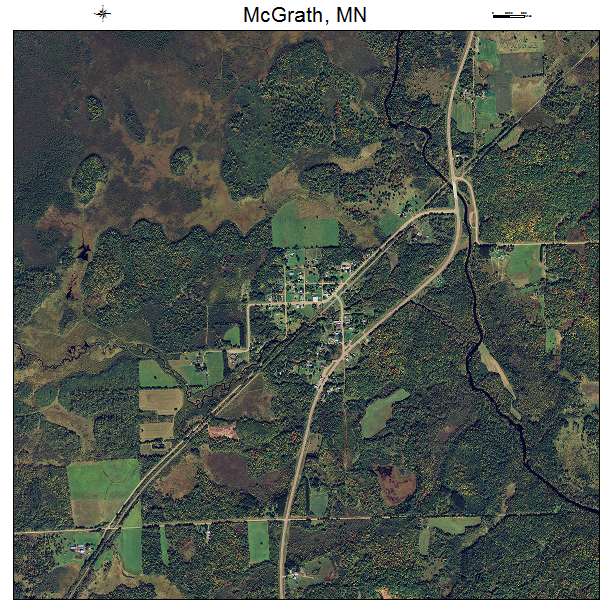 McGrath, MN air photo map