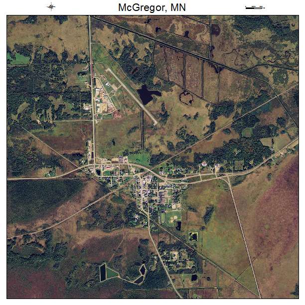 McGregor, MN air photo map