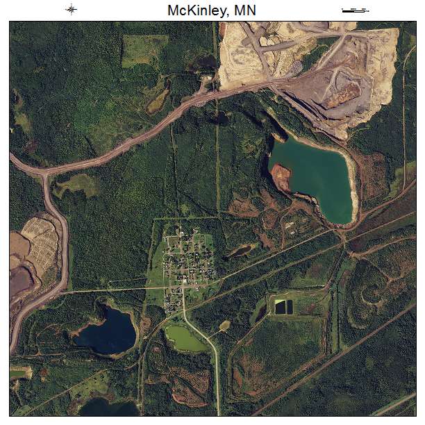 McKinley, MN air photo map