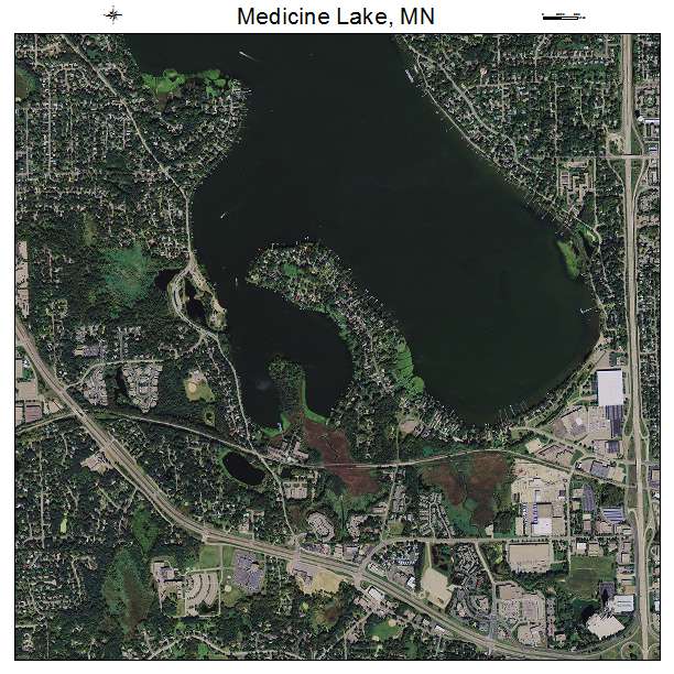 Medicine Lake, MN air photo map
