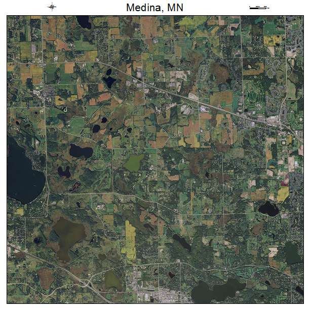 Medina, MN air photo map