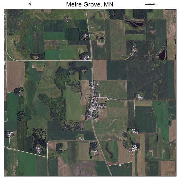 Meire Grove, MN air photo map