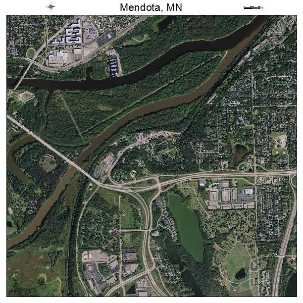 Mendota, MN air photo map