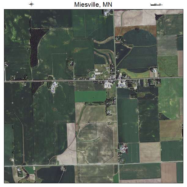 Miesville, MN air photo map