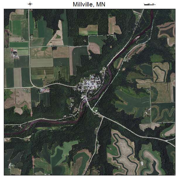Millville, MN air photo map