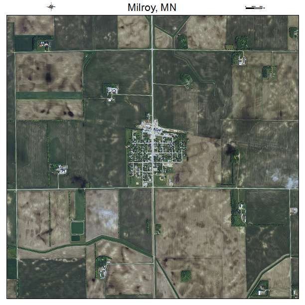 Milroy, MN air photo map